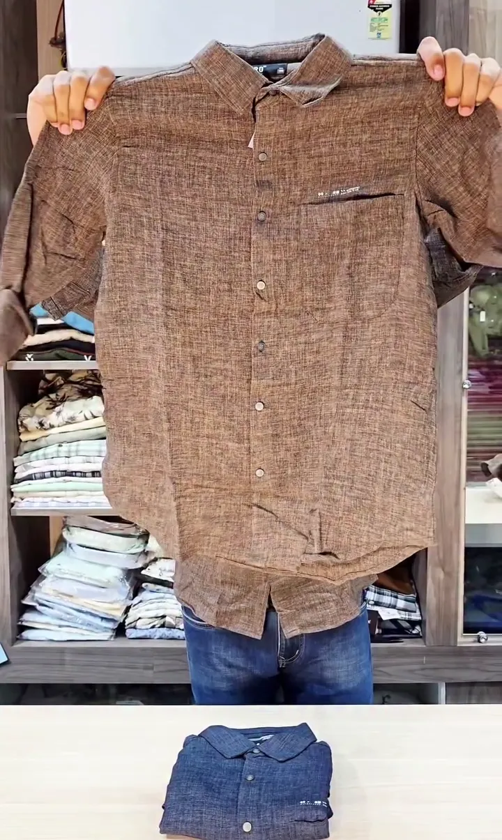 Men and Boys Short Sleeves Collared Neck Button Front Textured Polyester Regular Fit Holiday Shirts